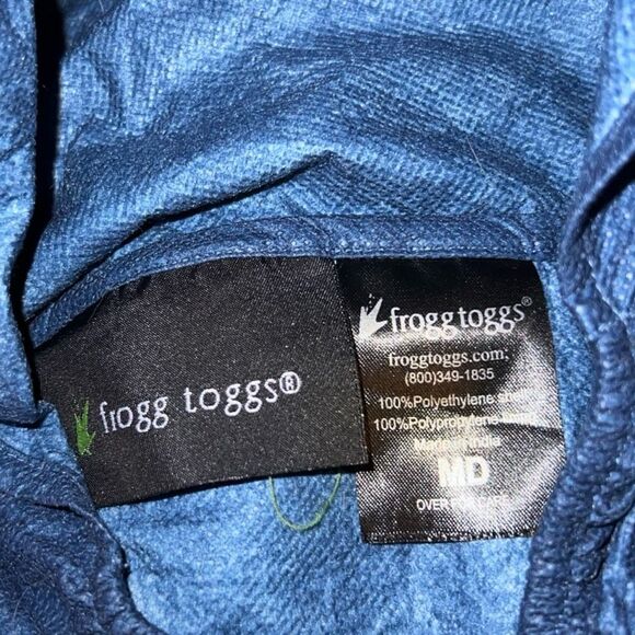 Youth FROGG TOGGS Polliwogs Blueberry Ultra-lite Waterproof Rain Coat Size M - Picture 5 of 5